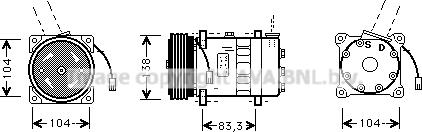 Prasco ALK014 - Kompresors, Gaisa kond. sistēma www.autospares.lv