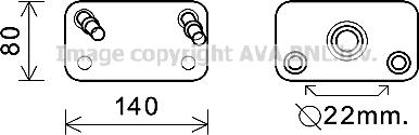 Prasco AU3205 - Eļļas radiators, Automātiskā pārnesumkārba www.autospares.lv