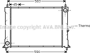 Prasco AU2094 - Radiators, Motora dzesēšanas sistēma www.autospares.lv