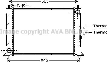 Prasco AU2068 - Radiators, Motora dzesēšanas sistēma www.autospares.lv