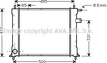 Prasco AU2110 - Radiators, Motora dzesēšanas sistēma www.autospares.lv