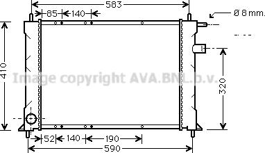 Prasco AU2111 - Radiators, Motora dzesēšanas sistēma www.autospares.lv