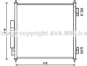 Prasco AUA5218D - Kondensators, Gaisa kond. sistēma www.autospares.lv