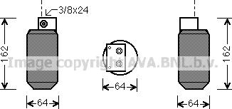 Prasco AUD036 - Sausinātājs, Kondicionieris www.autospares.lv