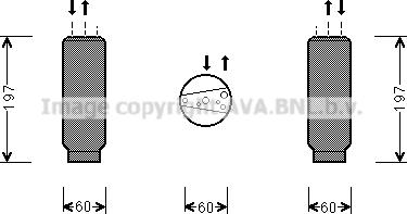 Prasco AUD146 - Sausinātājs, Kondicionieris www.autospares.lv