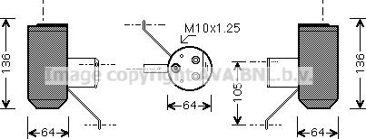 Prasco AUD210 - Sausinātājs, Kondicionieris www.autospares.lv