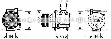 Prasco AUK157 - Compressor, air conditioning www.autospares.lv