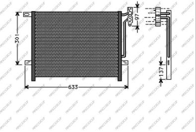 Prasco BM624C001 - Kondensators, Gaisa kond. sistēma www.autospares.lv