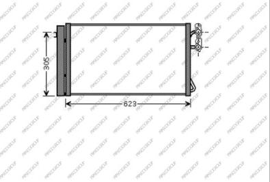 Prasco BM024C002 - Kondensators, Gaisa kond. sistēma www.autospares.lv