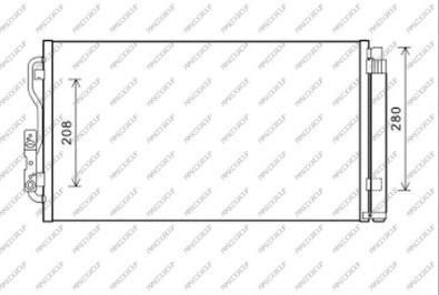 Prasco BM028C001 - Kondensators, Gaisa kond. sistēma www.autospares.lv