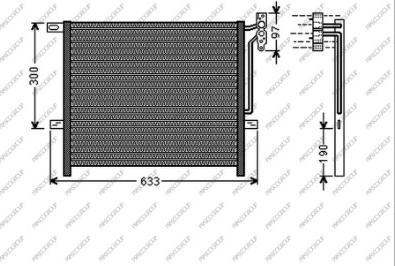 Prasco BM802C001 - Kondensators, Gaisa kond. sistēma www.autospares.lv