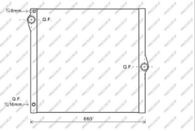 Prasco BM822R001 - Radiators, Motora dzesēšanas sistēma www.autospares.lv