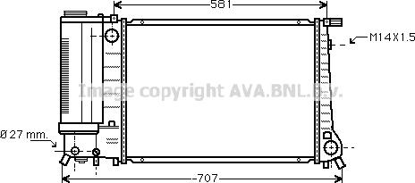 Prasco BW2090 - Radiators, Motora dzesēšanas sistēma www.autospares.lv