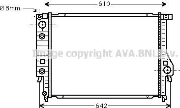 Prasco BW2097 - Radiators, Motora dzesēšanas sistēma www.autospares.lv