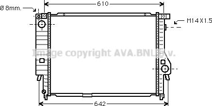 Prasco BW2144 - Radiators, Motora dzesēšanas sistēma www.autospares.lv