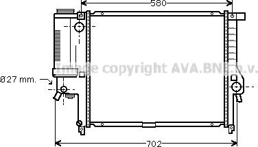 Prasco BW2195 - Radiators, Motora dzesēšanas sistēma www.autospares.lv