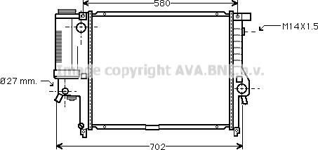 Prasco BW2142 - Radiators, Motora dzesēšanas sistēma www.autospares.lv