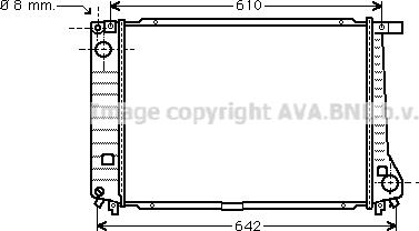 Prasco BW2179 - Radiators, Motora dzesēšanas sistēma www.autospares.lv