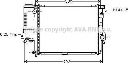 Prasco BW2186 - Radiators, Motora dzesēšanas sistēma www.autospares.lv