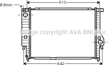 Prasco BW2132 - Radiators, Motora dzesēšanas sistēma www.autospares.lv