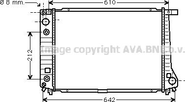 Prasco BW2126 - Radiators, Motora dzesēšanas sistēma www.autospares.lv