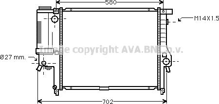 Prasco BW2121 - Radiators, Motora dzesēšanas sistēma www.autospares.lv