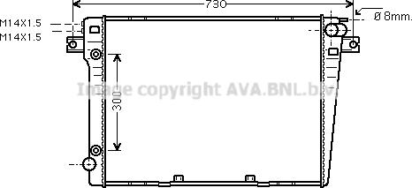 Prasco BWA2058 - Radiators, Motora dzesēšanas sistēma www.autospares.lv