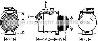 Prasco BWAK411 - Kompresors, Gaisa kond. sistēma www.autospares.lv