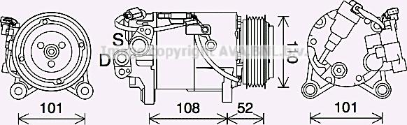 Prasco BWAK567 - Kompresors, Gaisa kond. sistēma www.autospares.lv