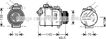 Prasco BWAK309 - Kompresors, Gaisa kond. sistēma www.autospares.lv