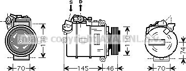 Prasco BWAK318 - Kompresors, Gaisa kond. sistēma www.autospares.lv