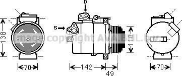 Prasco BWAK389 - Kompresors, Gaisa kond. sistēma www.autospares.lv