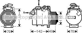 Prasco BWAK387 - Kompresors, Gaisa kond. sistēma www.autospares.lv