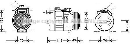 Prasco BWAK237 - Kompresors, Gaisa kond. sistēma www.autospares.lv