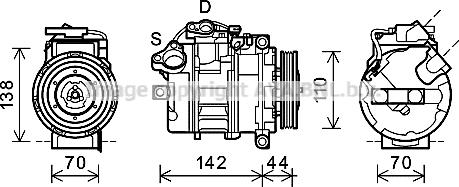 Prasco BWK429 - Kompresors, Gaisa kond. sistēma www.autospares.lv