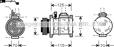 Prasco BWK066 - Kompresors, Gaisa kond. sistēma www.autospares.lv