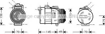 Prasco BWK181 - Kompresors, Gaisa kond. sistēma www.autospares.lv