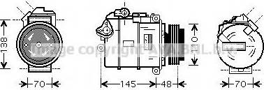 Prasco BWK348 - Kompresors, Gaisa kond. sistēma www.autospares.lv