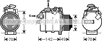 Prasco BWK387 - Kompresors, Gaisa kond. sistēma www.autospares.lv