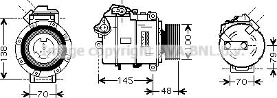 Prasco BWK328 - Kompresors, Gaisa kond. sistēma autospares.lv