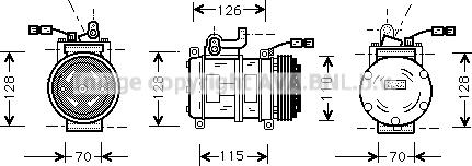 Prasco BWK231 - Kompresors, Gaisa kond. sistēma www.autospares.lv