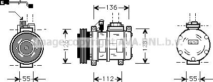 Prasco BWK228 - Kompresors, Gaisa kond. sistēma www.autospares.lv