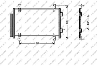 Prasco CI952C001 - Kondensators, Gaisa kond. sistēma www.autospares.lv