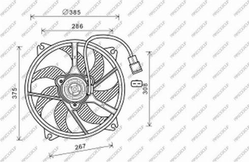 Prasco CI425F003 - Ventilators, Motora dzesēšanas sistēma www.autospares.lv