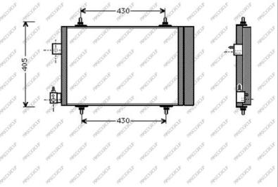 Prasco CI422C002 - Kondensators, Gaisa kond. sistēma www.autospares.lv