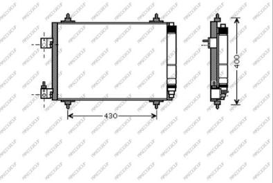 Prasco CI522C002 - Kondensators, Gaisa kond. sistēma www.autospares.lv