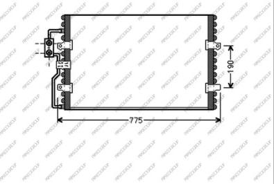 Prasco CI053C001 - Kondensators, Gaisa kond. sistēma www.autospares.lv