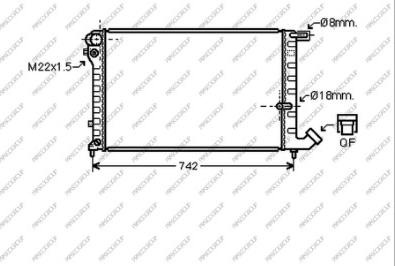 Prasco CI032R018 - Radiators, Motora dzesēšanas sistēma www.autospares.lv