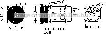 Prasco CLAK004 - Kompresors, Gaisa kond. sistēma autospares.lv