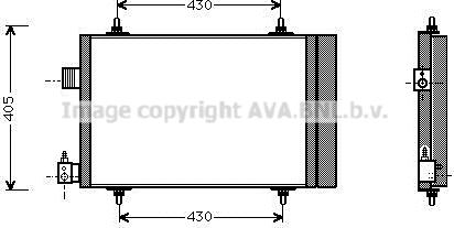 Prasco CN5173D - Kondensators, Gaisa kond. sistēma www.autospares.lv